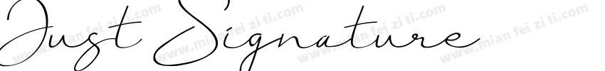 Just Signature92字体转换